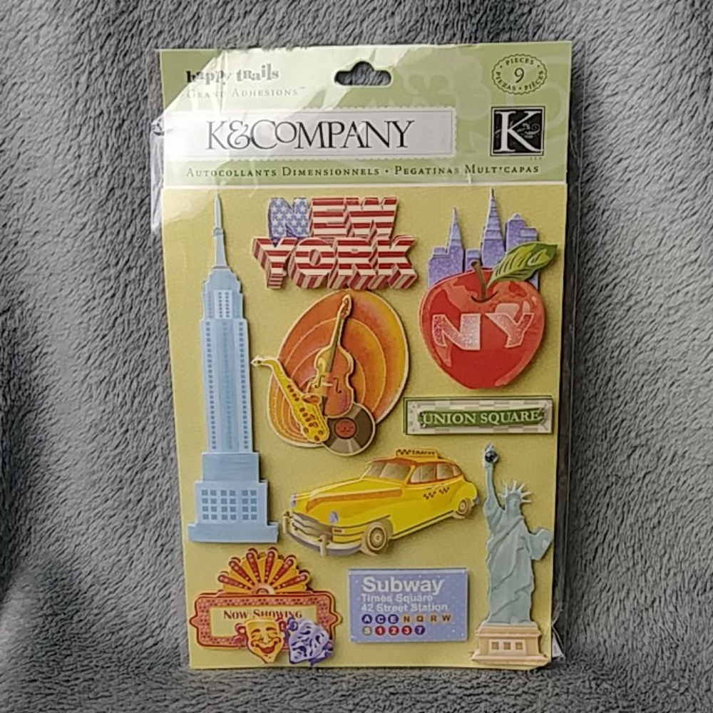 K & Company Dimensional New York City Stickers